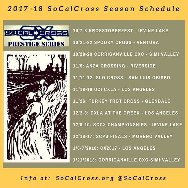2017 / 2018 SoCalCross Schedule