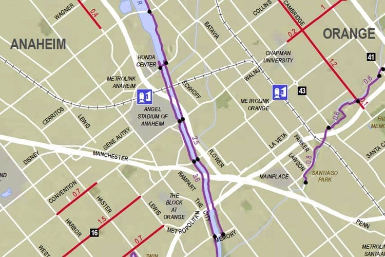 Bicycling on the Santa Ana Bike Trail