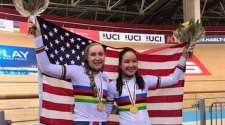 Megan Jastrab and Zoe Ta-PerezUCI Junior Track Cycling World Championships