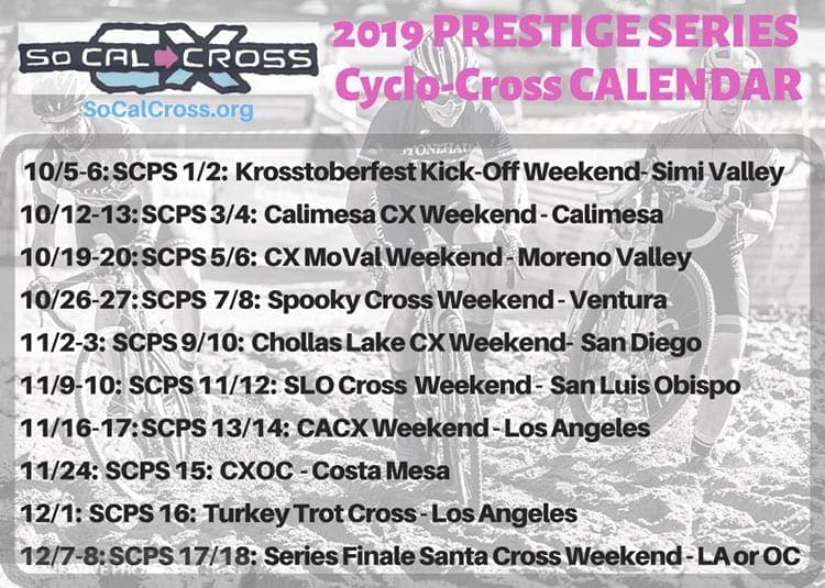 2019 SoCalCross Season Events