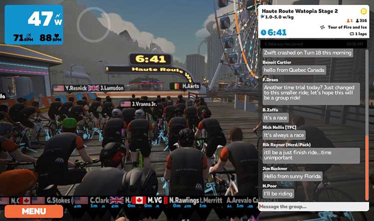 Virtual Haute Route Stage 1
