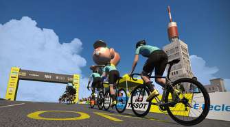 Virtual Tour De France on Zwift