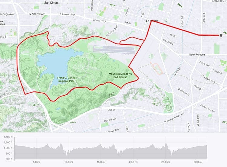 Bud's Ride Map