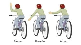 bike turning hand signals