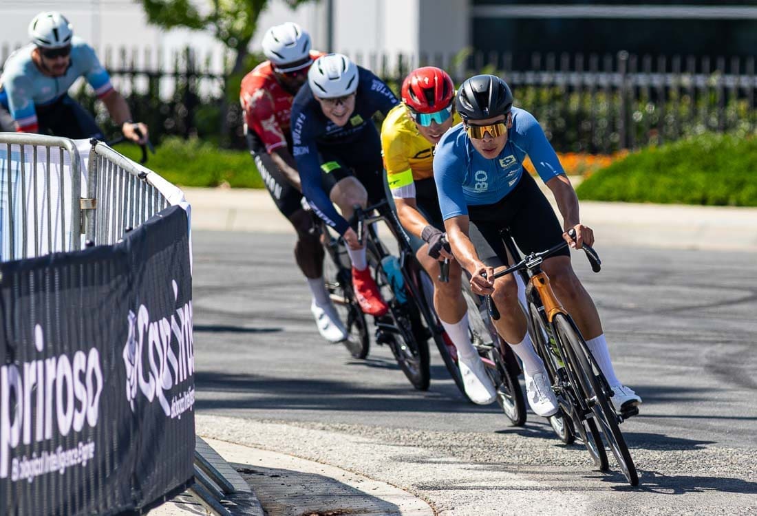 Photo copyright Frank Sarate / SoCalCycling.com Cyclists compete in a bike race omnium.